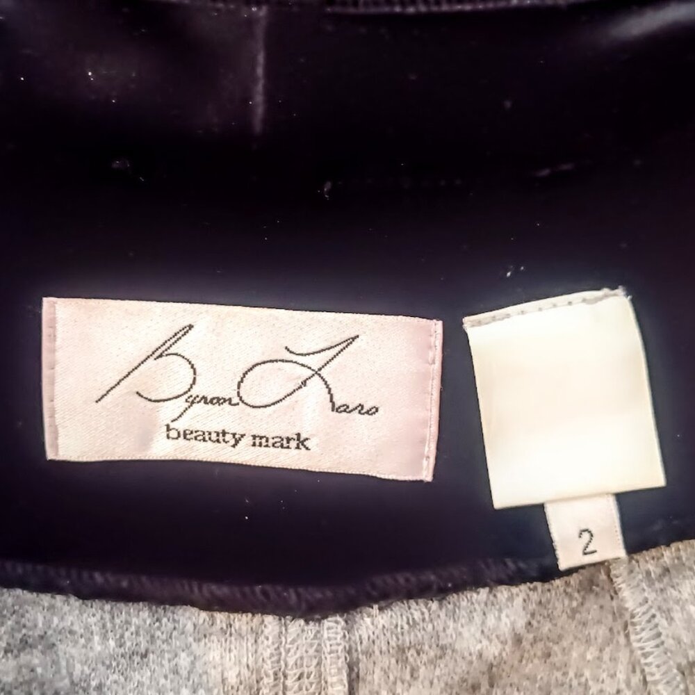 Byron Lars Beauty Mark Grey Black Sleeveless Sweater Vest - Picture 6 of 6
